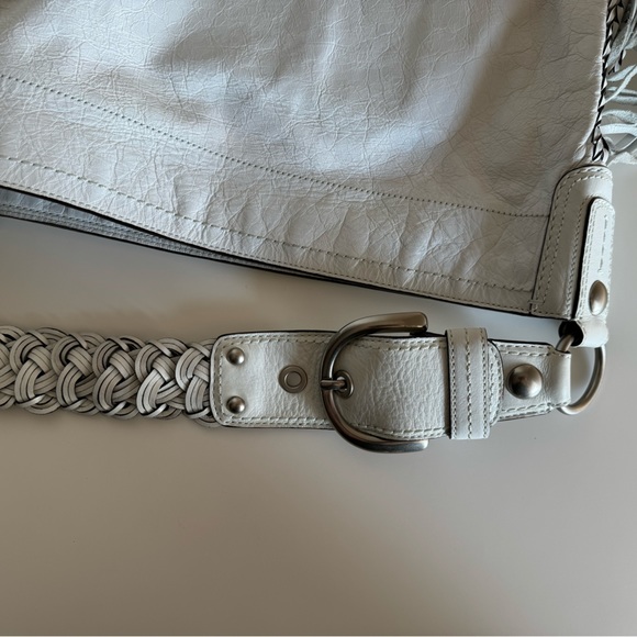 RARE Coach Soho Fringe Kiki Hobo Shoulder Bag Leather 11913 White - Picture 4 of 10